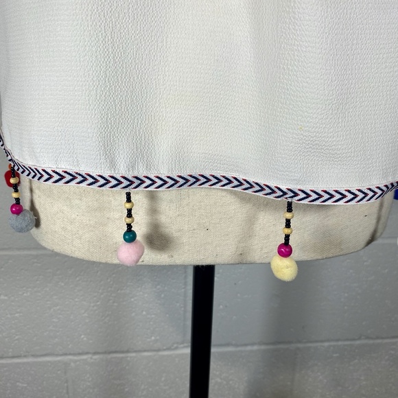Have White Pom Pom Off The Shoulder Blouse SMALL - Picture 10 of 13